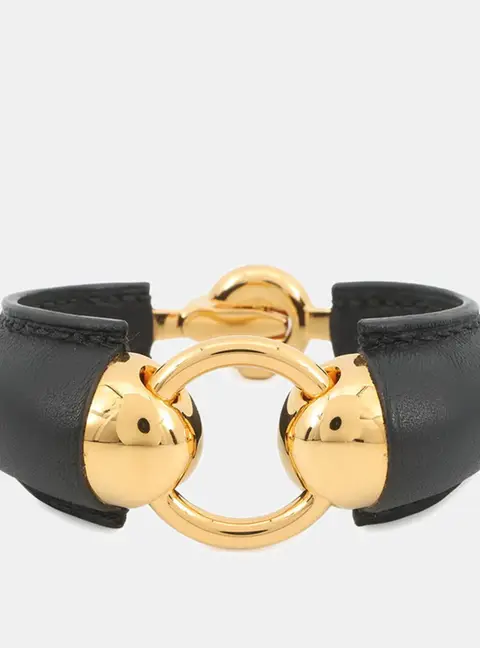 Hermes Epure Eskettle Bracelet Black Swift Leather
