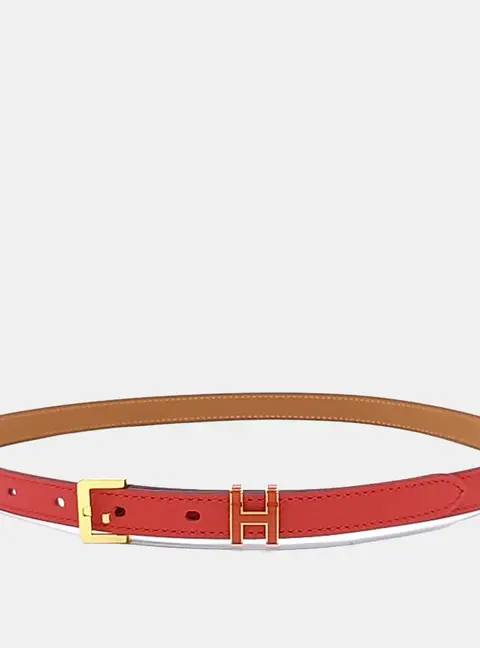 Herm&egrave;s Leather Pop H Belt (Y)