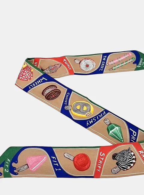 Herm&egrave;s Multicolor silk Twilly