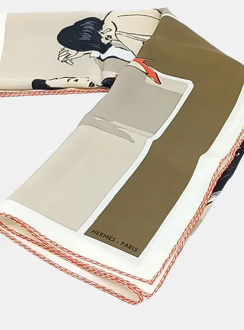 Herm&egrave;s silk multicolor scarf