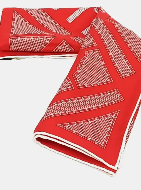 Herm&egrave;s Multicolor Silk Petite Scarf