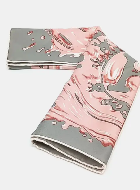 Herm&egrave;s Multicolor Silk Petite Scarf