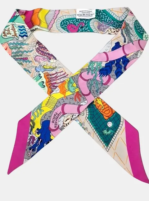 Herm&egrave;s Multicolor Twilly scarf