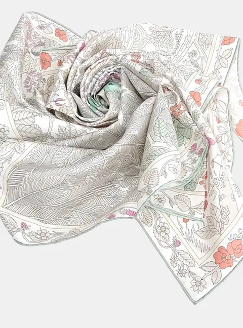 Herm&egrave;s silk multicolor scarf