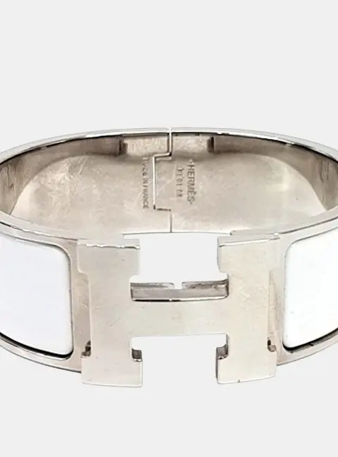 Herm&egrave;s Click Click Silver Bracelet