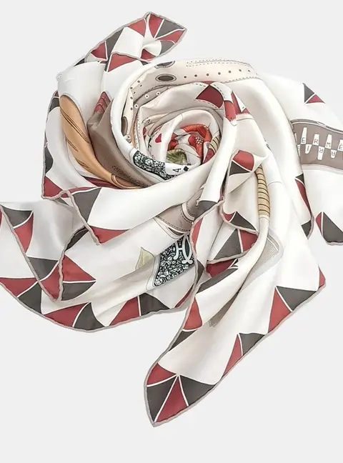 Herm&egrave;s silk multicolor scarf