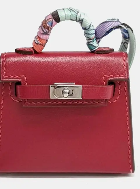 Herm&egrave;s Kelly Twilly Red/Multicolor Bag Charm (Z)