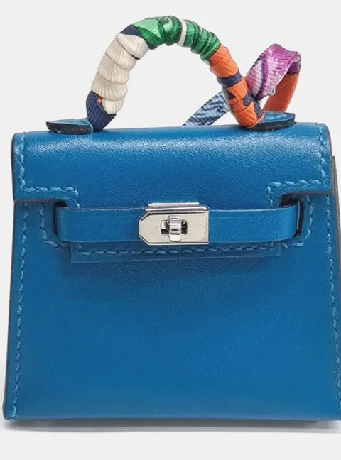 Hermes Kelly Twilly Blue/Multicolor Bag Charm (U)