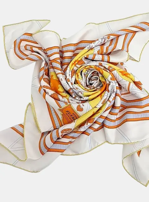 Herm&egrave;s Multicolor silk scarf
