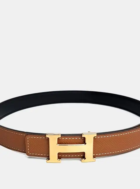 Herm&egrave;s Mini H Reversible Belt (Y)