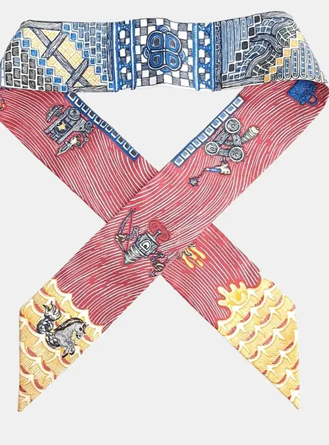 Herm&egrave;s Multicolor Twilly scarf