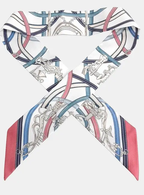 Herm&egrave;s Twilly Multicolor Silk Scarf
