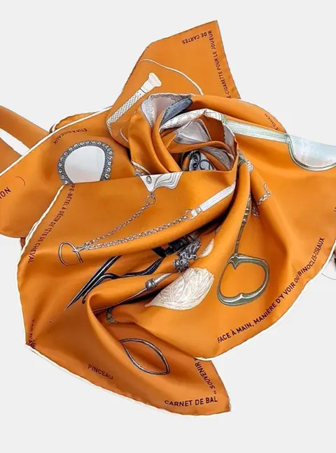 Herm&egrave;s Multicolor silk scarf