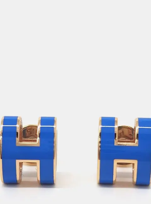 Herm&egrave;s Mini Pop H Logo Earrings
