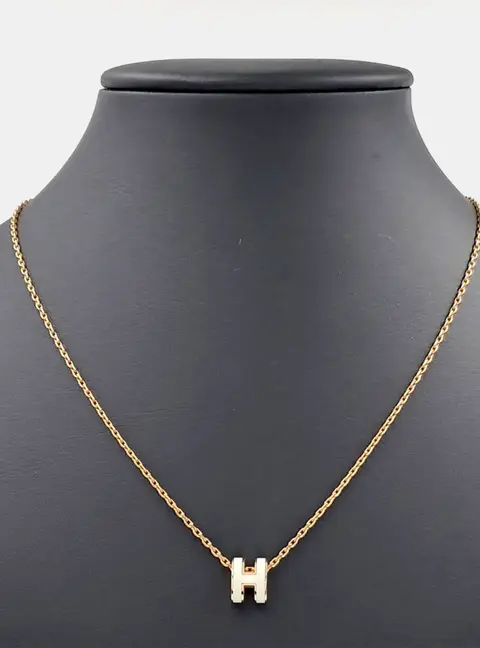 Herm&egrave;s Metal Pop H Mini Necklace