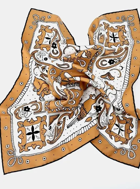 Herm&egrave;s Multicolor silk scarf