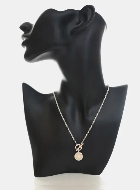 Hermes Amulettes Ex -Libris 925 Sterling Silver Women's Pendant Necklace