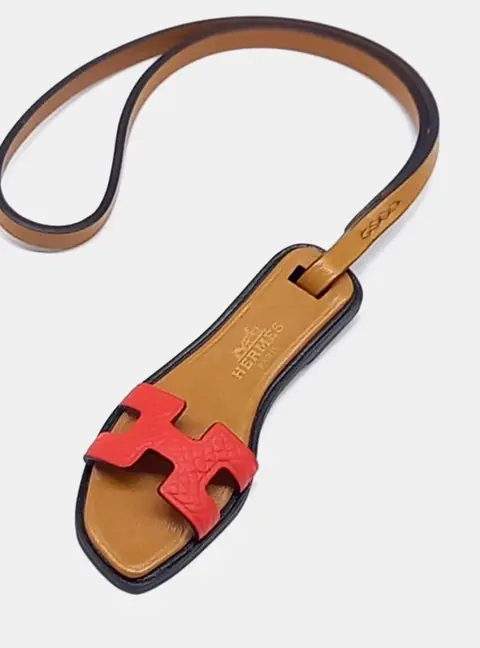 Herm&egrave;s Leather Oran Nano Bag Charm