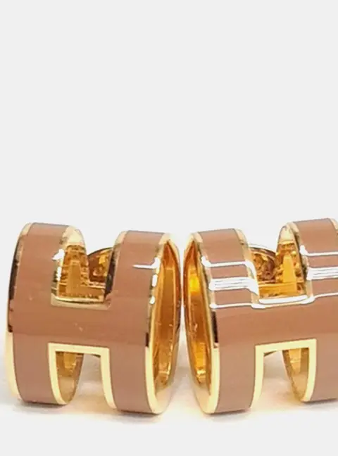 Herm&egrave;s Mini Pop H Logo Earrings