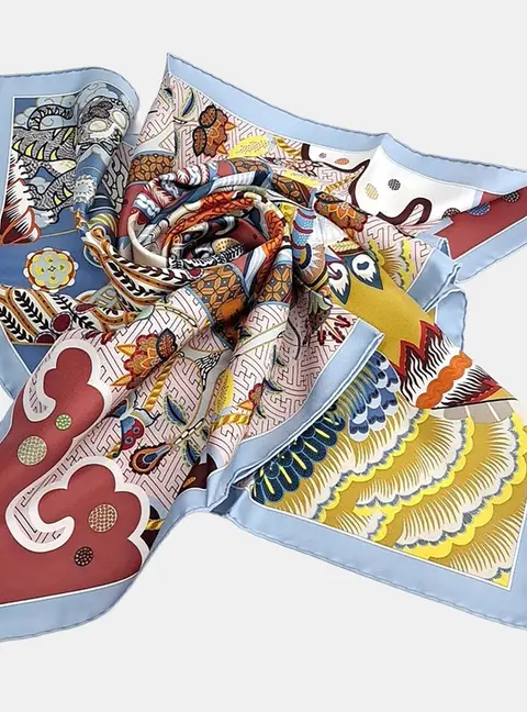 Herm&egrave;s Multicolor silk scarf