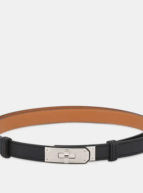 Hermes Kelly Belt Size 18 Black Epsom