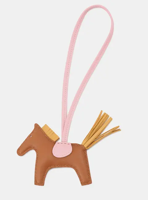 Hermes Rodeo Gold/ Paille/Rose Sakura Lambskin Size Pm
