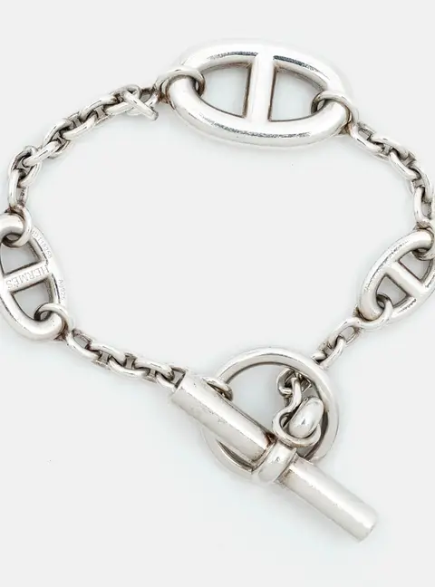Herm&egrave;s Cha&icirc;ne d'Ancre Farandole Sterling Silver Link Bracelet