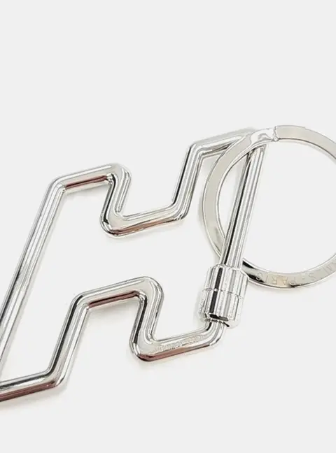 Hermes H Too Speed Silver keyring