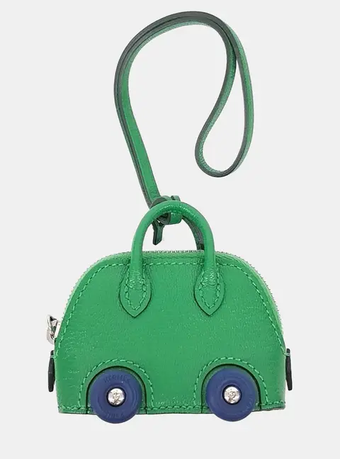 Herm&egrave;s Bolide on Wheel  Leather Bag Charm (B)