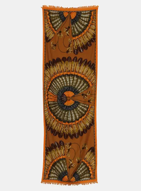 Hermes Brazil Cashmere and Silk Scarf