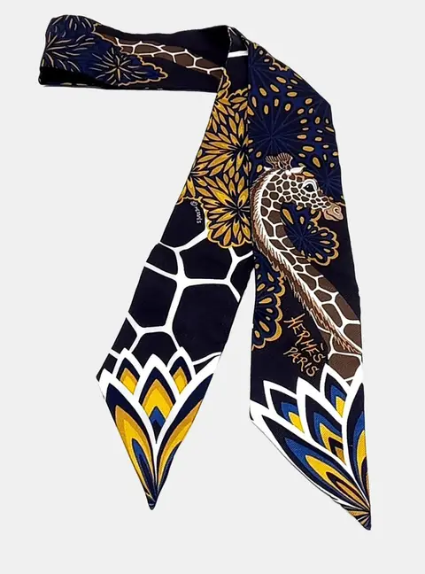 Herm&egrave;s Twilly Multicolor Silk Scarf