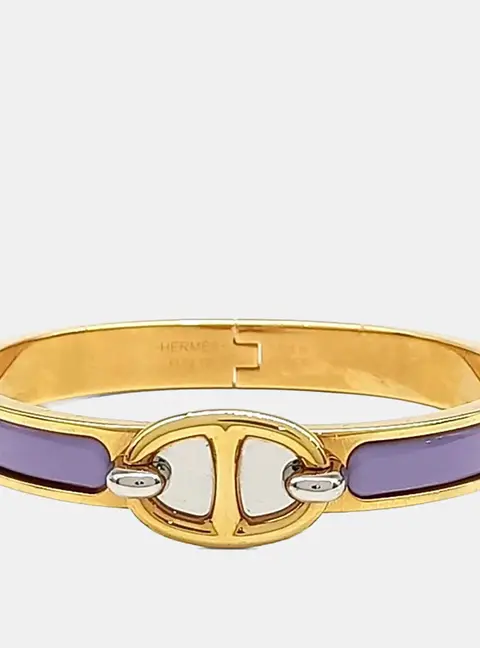 Hermes Mini Clic Cha&icirc;ne d'Ancre Gold Bracelet