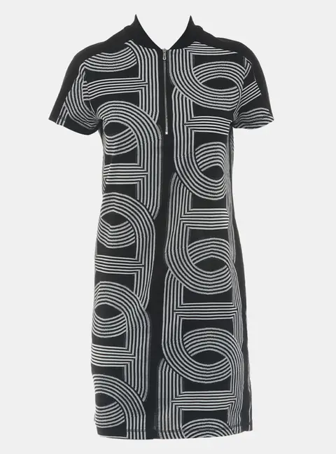 Hermes Circuit 24 Jacquard Dress FR 36