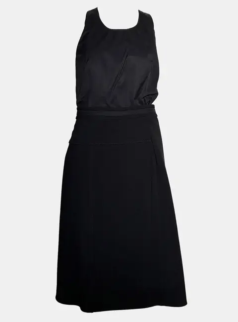 Hermes Black Midi Dress M