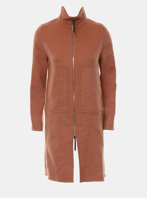 Hermes Cashmere Zip Up Coat