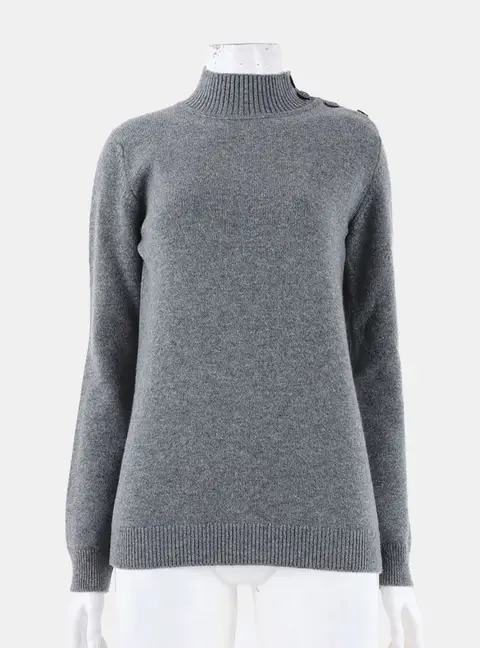 Hermes Grey Cashmere Knit