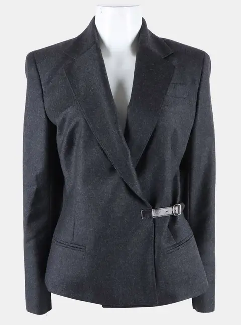 Herm&egrave;s Grey Wool  jacket FR 38