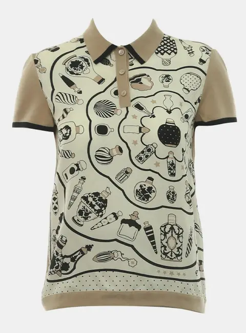 Hermes Printed Polo Shirt