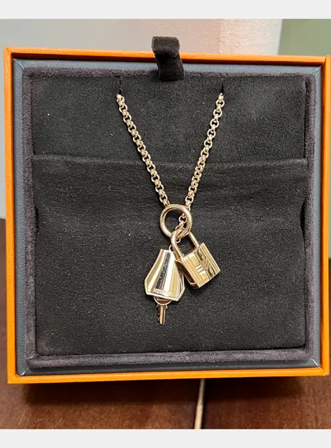 Hermes Kelly Clochette Rose Gold Necklace / Bracelet / Long Chain