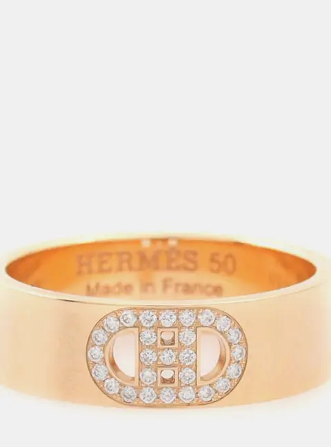 Herm&egrave;s Diamond d'Ancre Ring EU 50