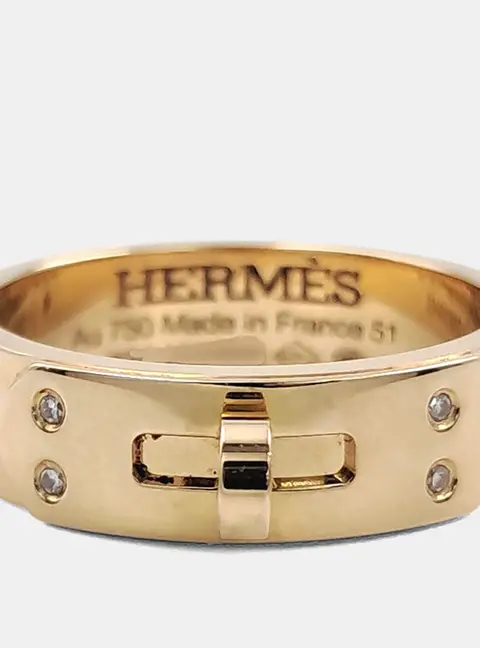 Herm&egrave;s diamond Kelly ring