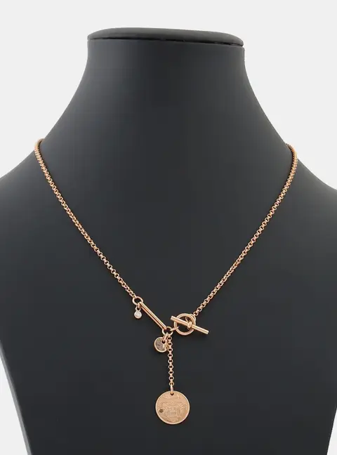 Herm&egrave;s Diamond Ex-Libris Necklace