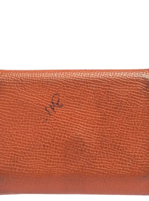 Herm&egrave;s  Orange Epsom Leather Calvi Card Holder