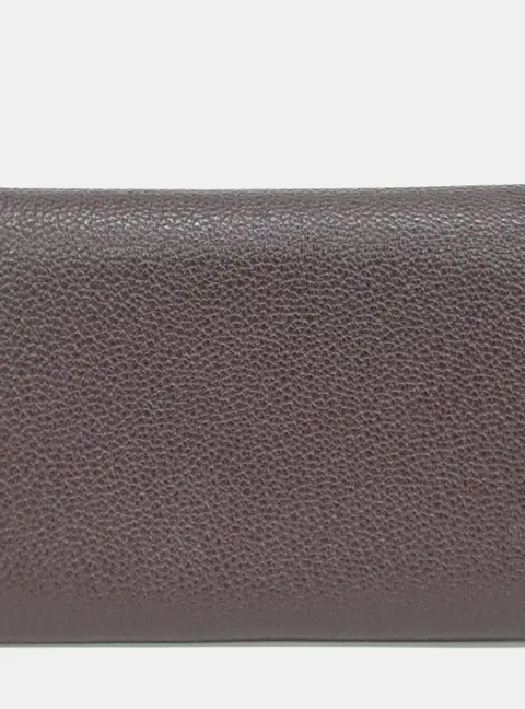 Hermes Calvi Duo Vert Bosphore Epsom Leather Card Holder Bag