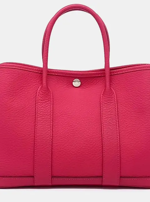 Hermes Garden Party 30 Pink Negonda Leather Tote Bag