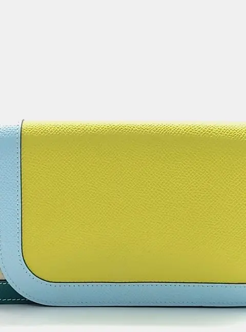 Hermes Carmail Long Wallet Multicolor Epsom Leather Wallet