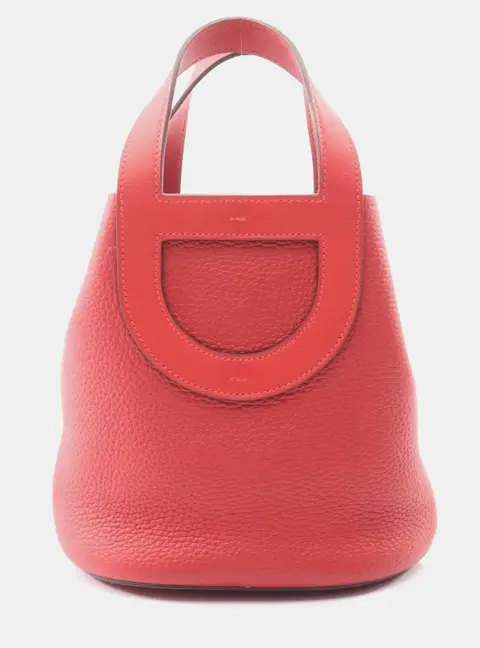 Hermes In The Loop 18 Red Taurillon Clemence Leather Shoulder Bag