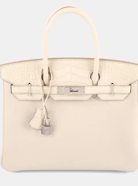 Hermes Beton Togo Touch Birkin 30 Tote Bag