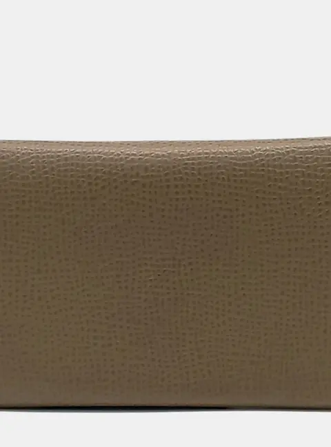 Hermes Calvi Brown Leather Card Holder