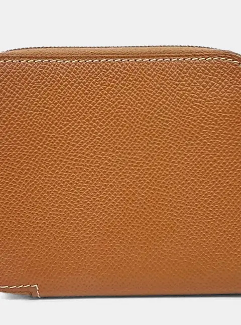 Hermes Silky Wallet Brown Leather Wallet